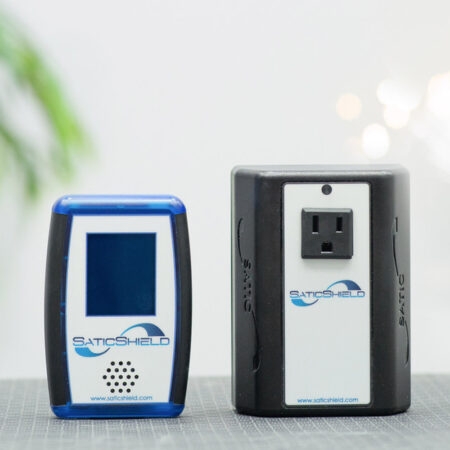 SaticShield Pure Power Plug-in, single, plus dirty electricity line emi meter