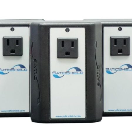 SaticShield Pure Power Plug-in Dirty Electricity Filter, 3-pack, front view