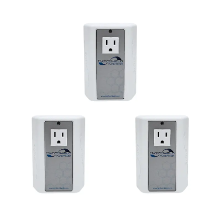 SaticShield Pure Power Plug-in Filter for Dirty Electricity EMF, 3-pack