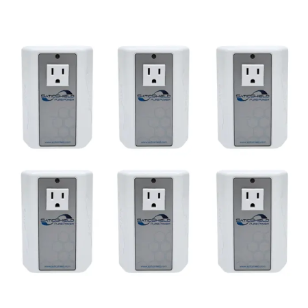 SaticShield Pure Power Plug-in Dirty Electricity Filter, EMF, 6-pack