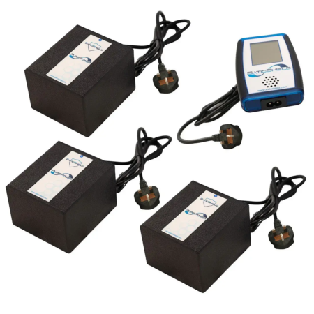 3 corded Satic whole-house Power Perfect dirty electricity pure power filters, u.k., line emit monitor, meter
